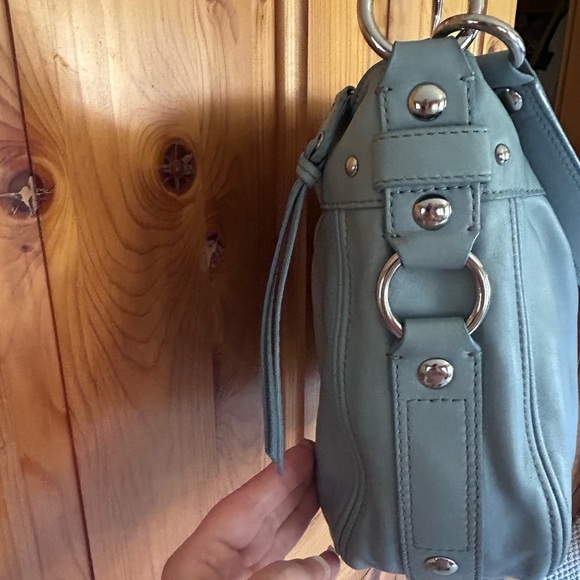 Coach Legacy Crossbody Bag | Sky Blue Leather | Vintage 2009 - Picture 14 of 16